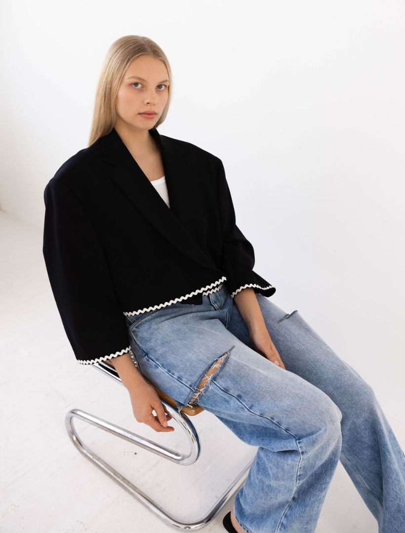 Black Ric Rac Reworked Blazer