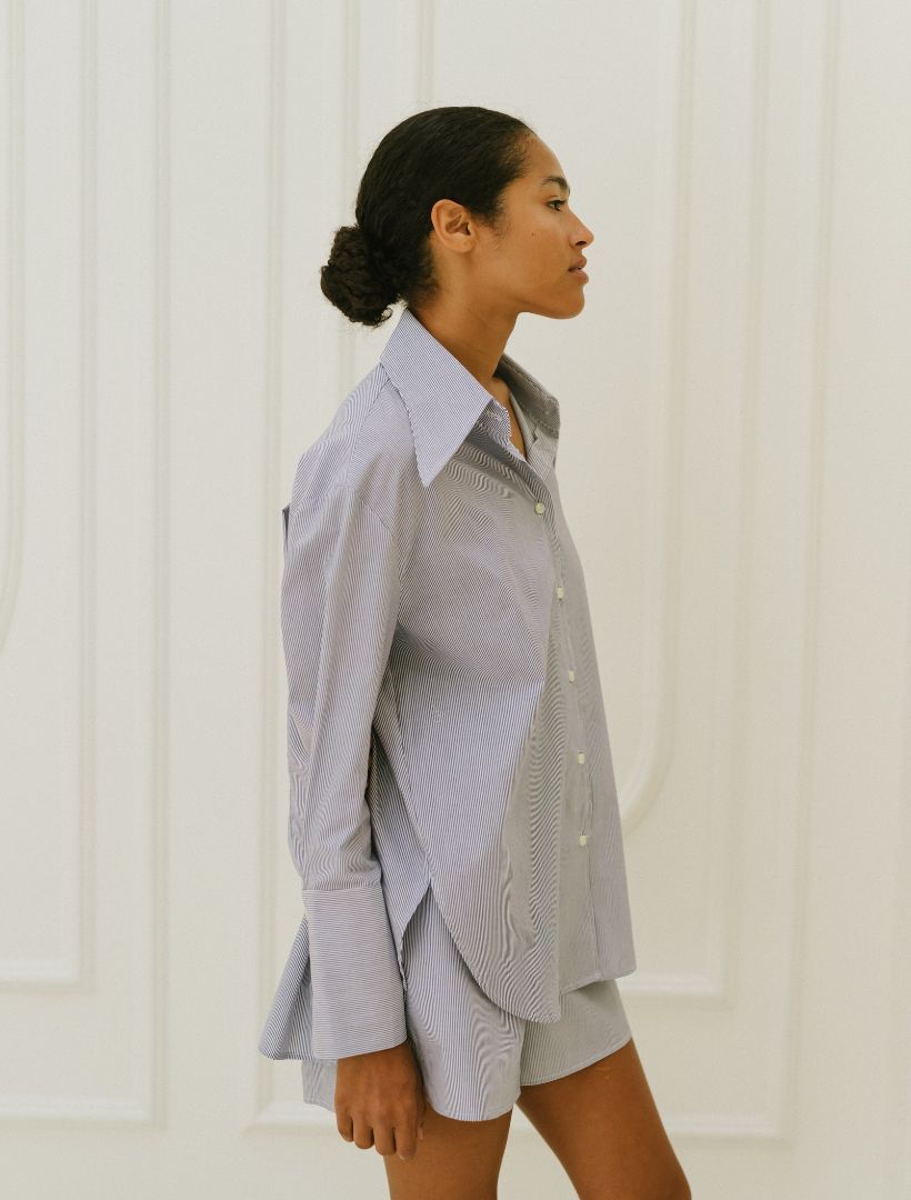Easy Pinstripe Button-down Shirt